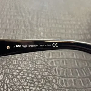 Dolce Gabbana Sunglasses Black with Silver and Diamonds on side #2165 B5 61 13 Dolce & Gabbana | Accessories | Dolce Gabbana Sunglasses  main image 4